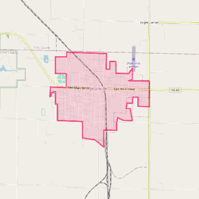 Map of Jasonville