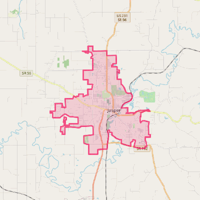 Map of Jasper