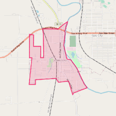 Map of Jonesboro