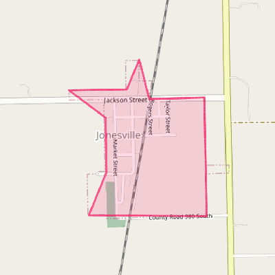 Map of Jonesville