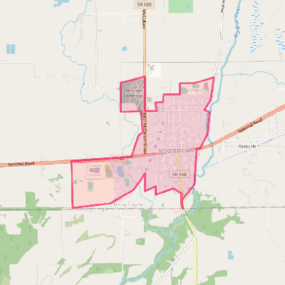 Map of Knightstown