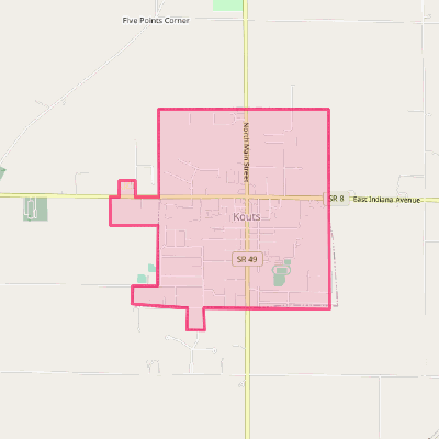 Map of Kouts