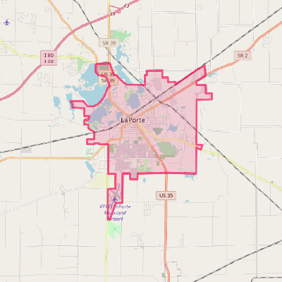 Map of La Porte