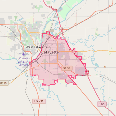 Map of Lafayette