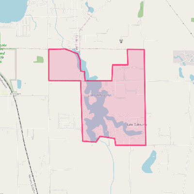 Map of Lake Dalecarlia