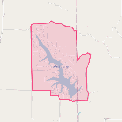 Map of Lake Santee