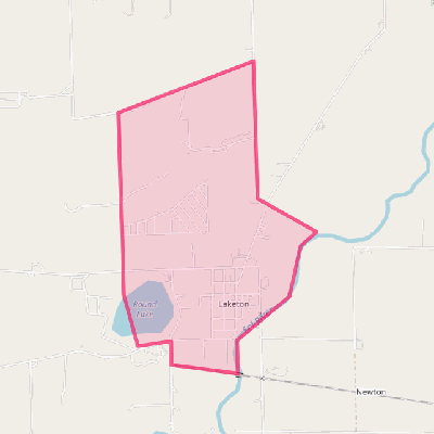 Map of Laketon