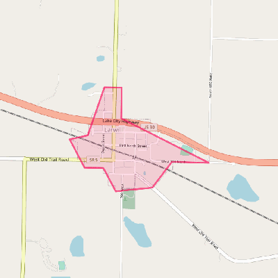 Map of Larwill