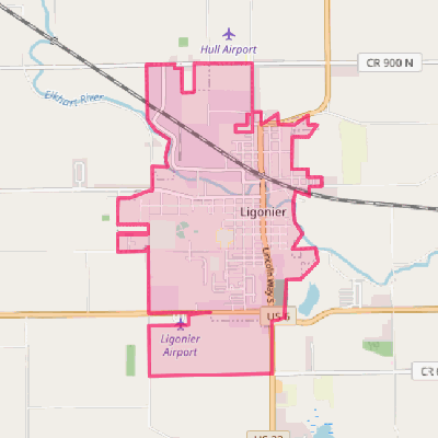 Map of Ligonier