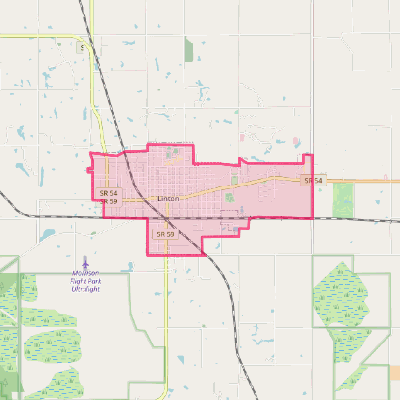 Map of Linton