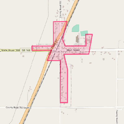 Map of Mackey