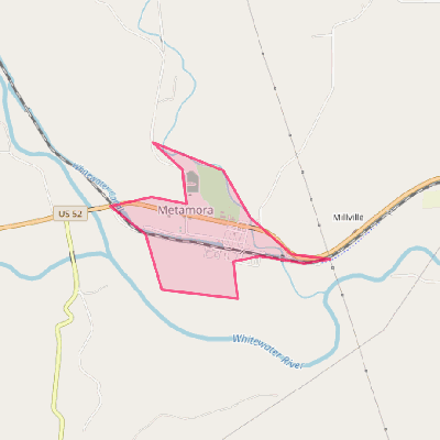 Map of Metamora