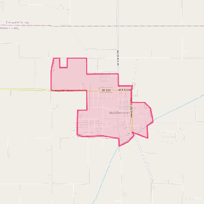 Map of Middletown