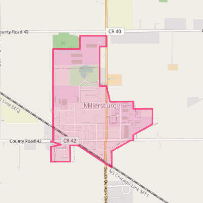 Map of Millersburg