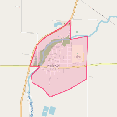 Map of Milroy