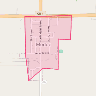 Map of Modoc