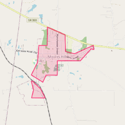 Map of Moores Hill