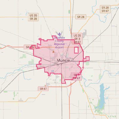 Map of Muncie