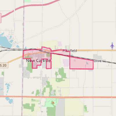 Map of New Carlisle