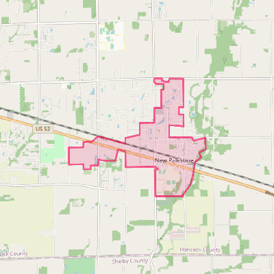 Map of New Palestine