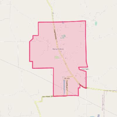 Map of New Pekin