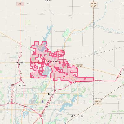 Map of Noblesville