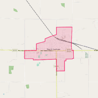 Map of North Judson