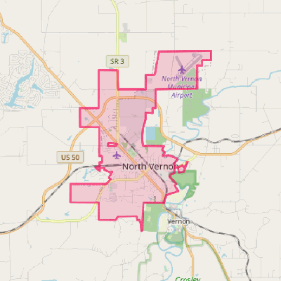 Map of North Vernon