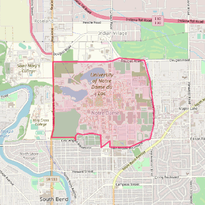 Map of Notre Dame
