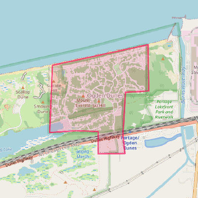 Map of Ogden Dunes