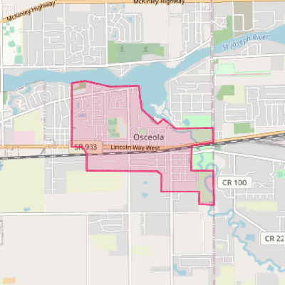 Map of Osceola