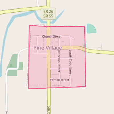 Map of Pine Village