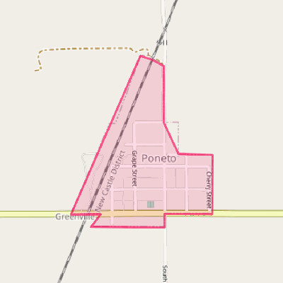 Map of Poneto