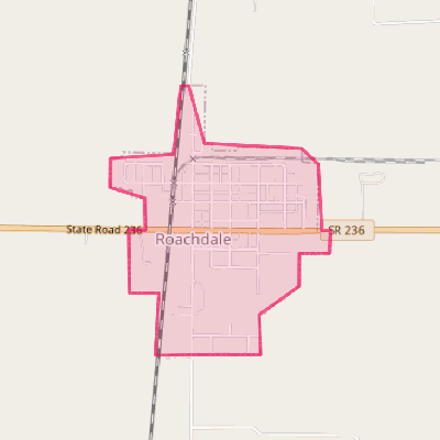 Map of Roachdale