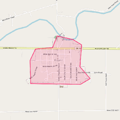 Map of Roann