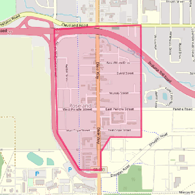 Map of Roseland