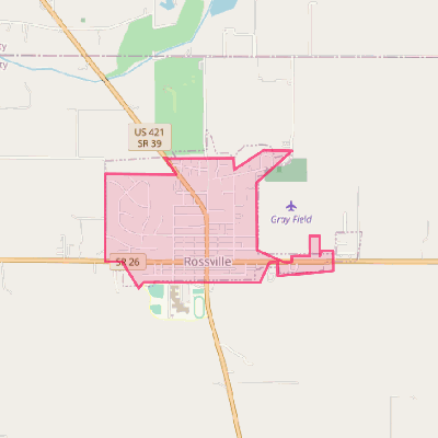 Map of Rossville