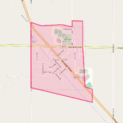 Map of Royal Center