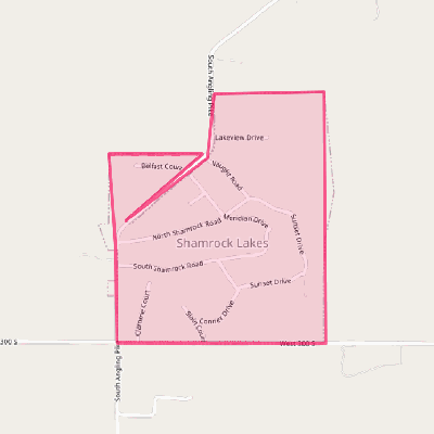 Map of Shamrock Lakes