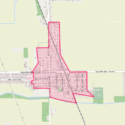 Map of Sharpsville