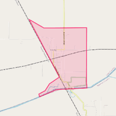 Map of Shelby