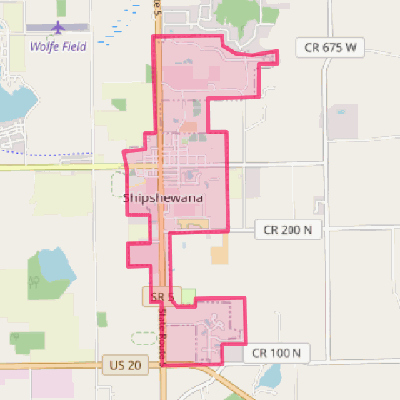 Map of Shipshewana