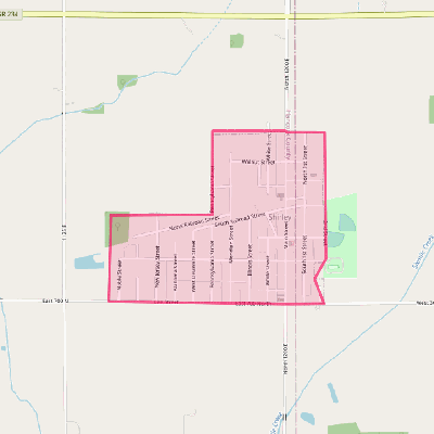 Map of Shirley