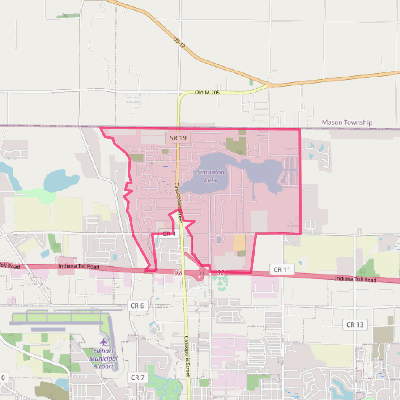 Map of Simonton Lake