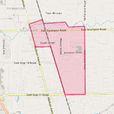 Map of Southport