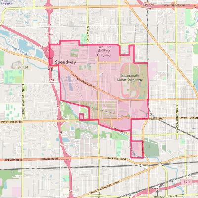 Map of Speedway