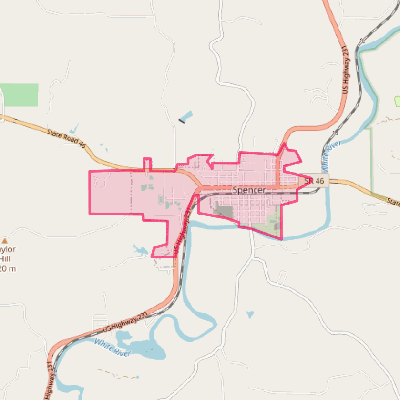 Map of Spencer