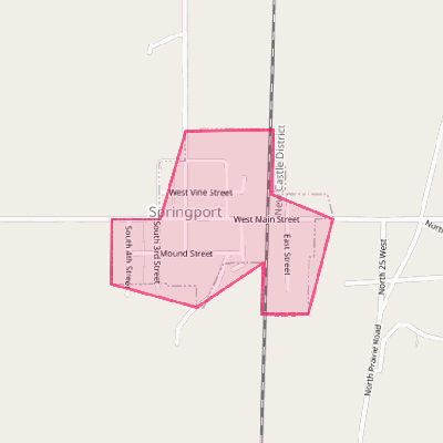 Map of Springport