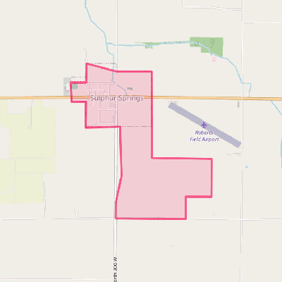 Map of Sulphur Springs