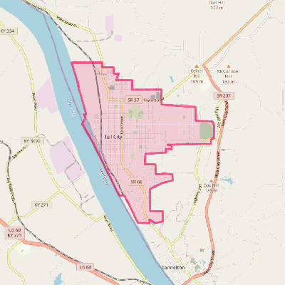 Map of Tell City